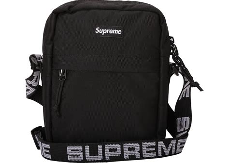 fake supreme bag ss18|black supreme shoulder bag stockx.